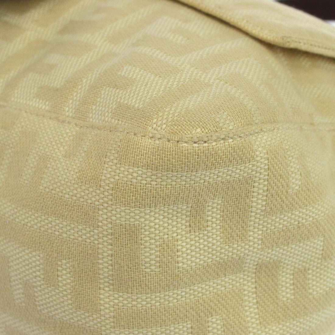 Fendi Mamma Baguette Zucca in Tela Zucca Beige Vintage