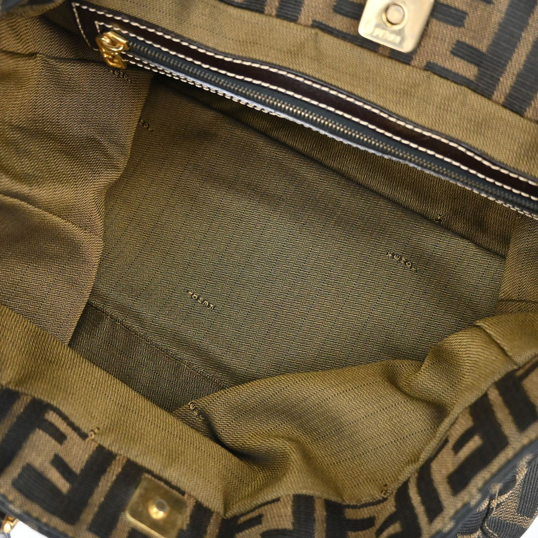 Fendi Tote in Tela Zucca Marrone Vintage