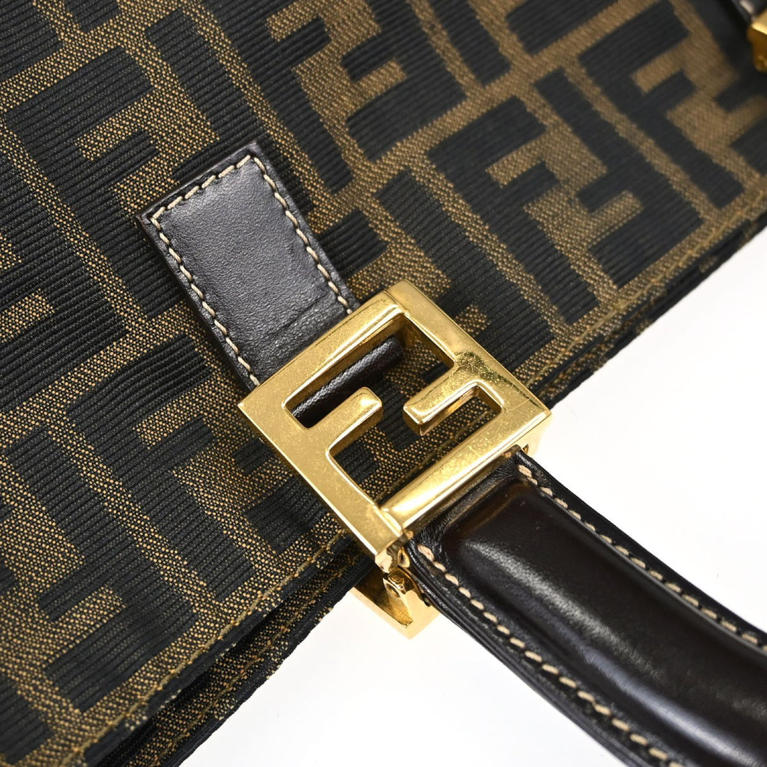 Fendi Tote in Tela Zucca Marrone Vintage