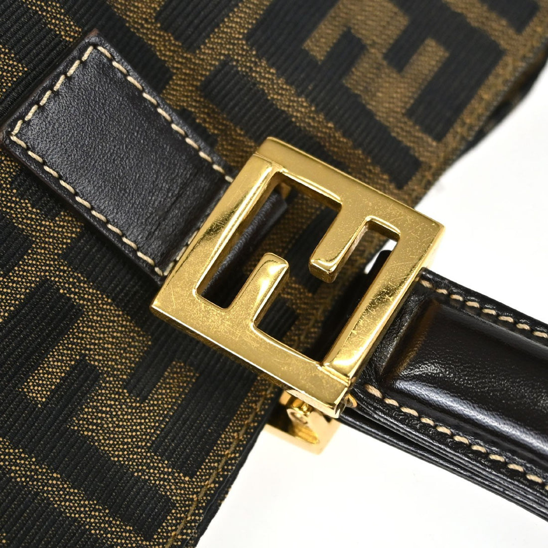 Fendi Tote in Tela Zucca Marrone Vintage