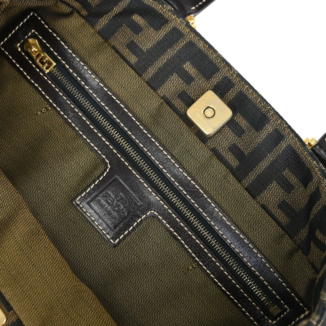 Fendi Tote in Tela Zucca Marrone Vintage