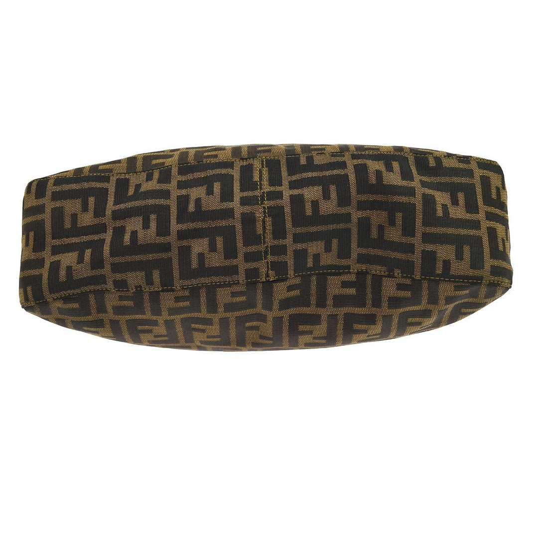 Fendi Zucca in Tela Zucca e Pelle Marrone Vintage