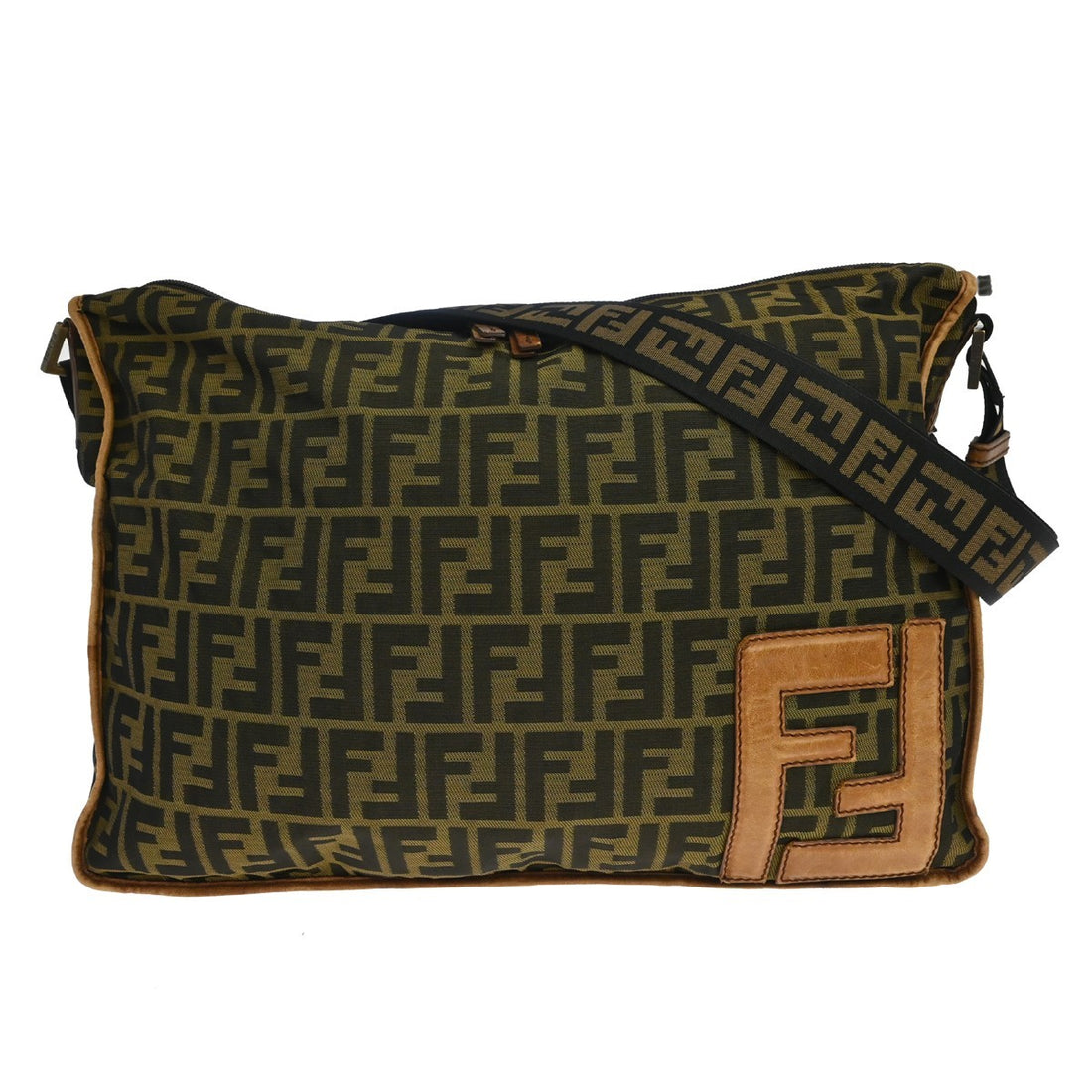 Fendi Zucca in Tela Zucca Marrone Vintage