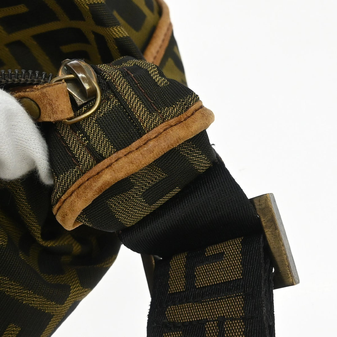 Fendi Zucca in Tela Zucca Marrone Vintage
