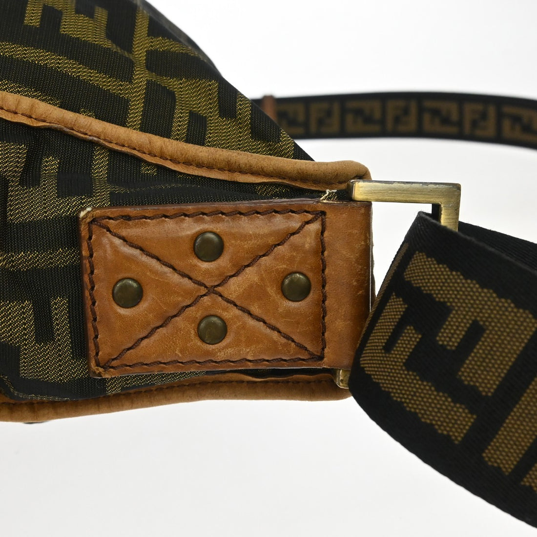 Fendi Zucca in Tela Zucca Marrone Vintage