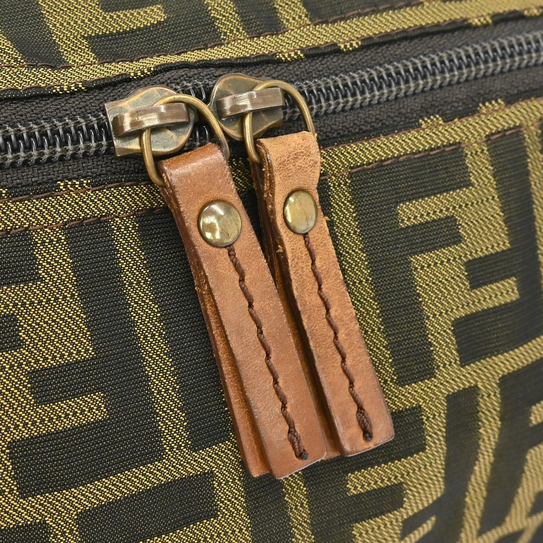 Fendi Zucca in Tela Zucca Marrone Vintage