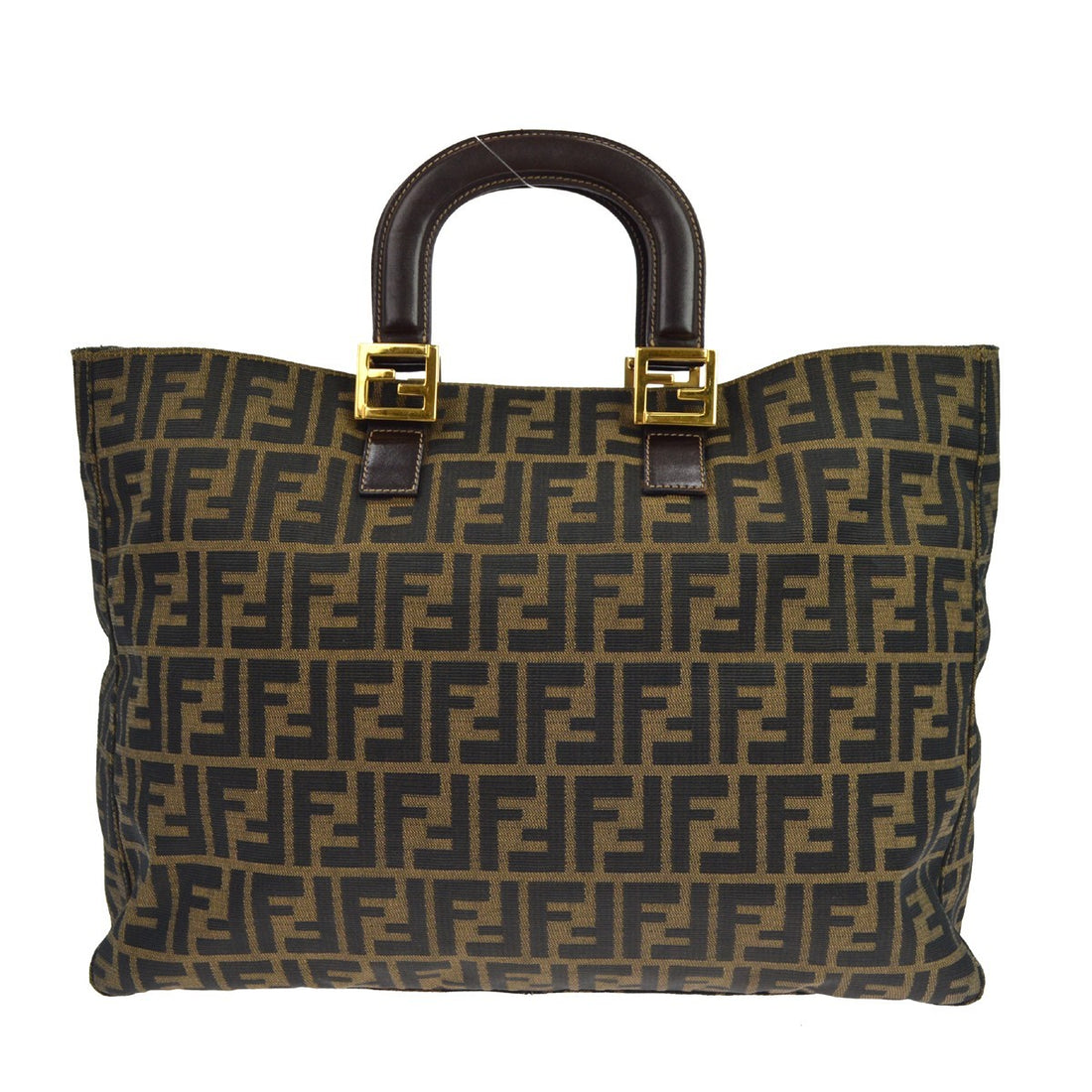 Fendi Zucca Tote in Tela Zucca Marrone Vintage