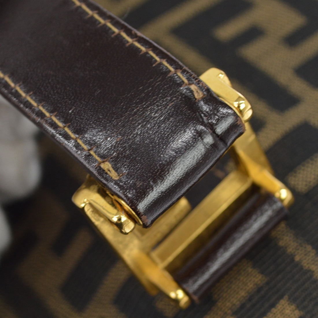 Fendi Zucca Tote in Tela Zucca Marrone Vintage
