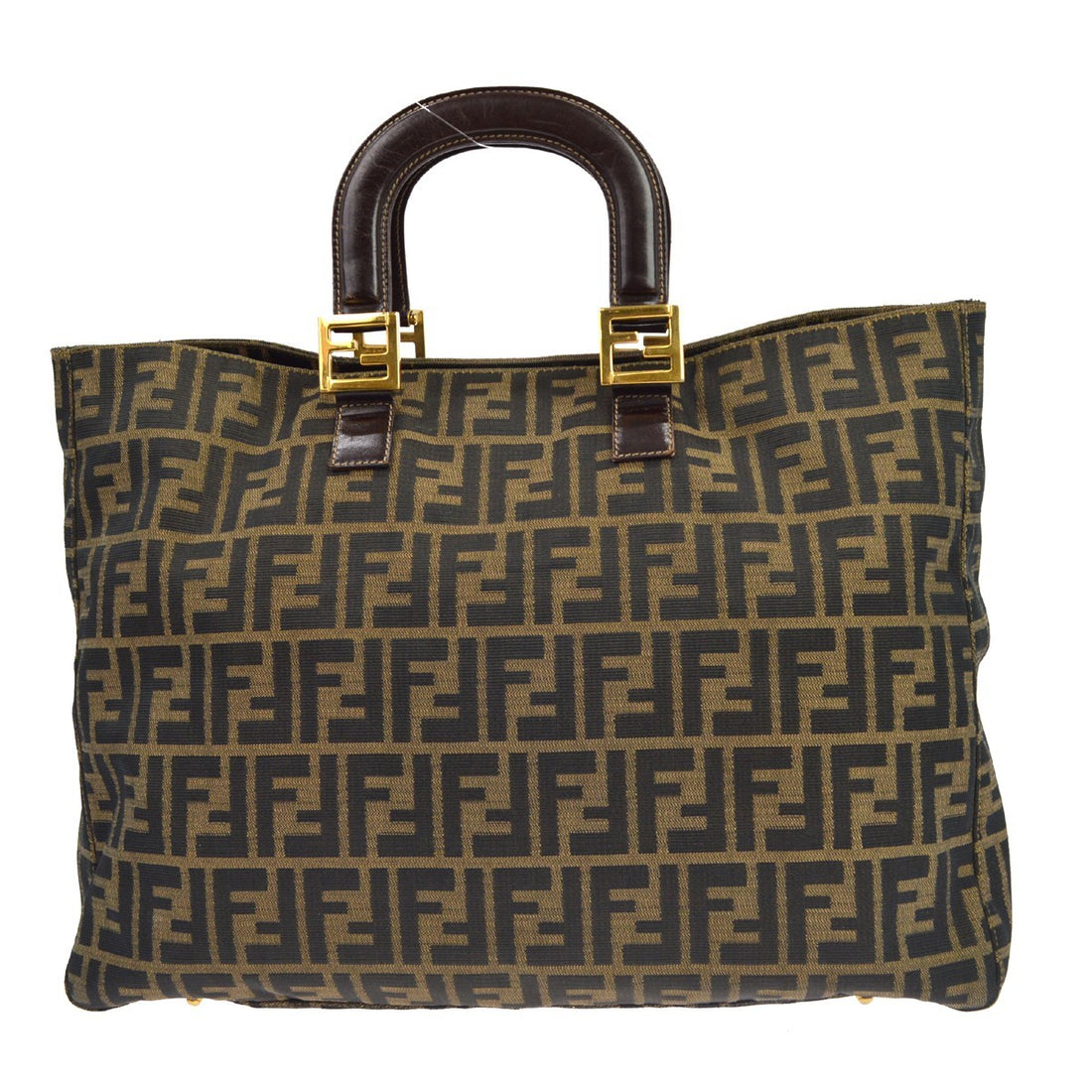 Fendi Zucca Tote in Tela Zucca Marrone Vintage