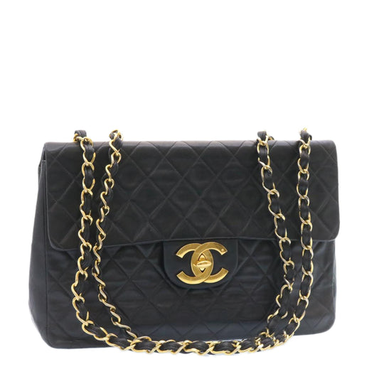 CHANEL Big Matelasse 34 Flap Chain Bag Nera Originale | Oro