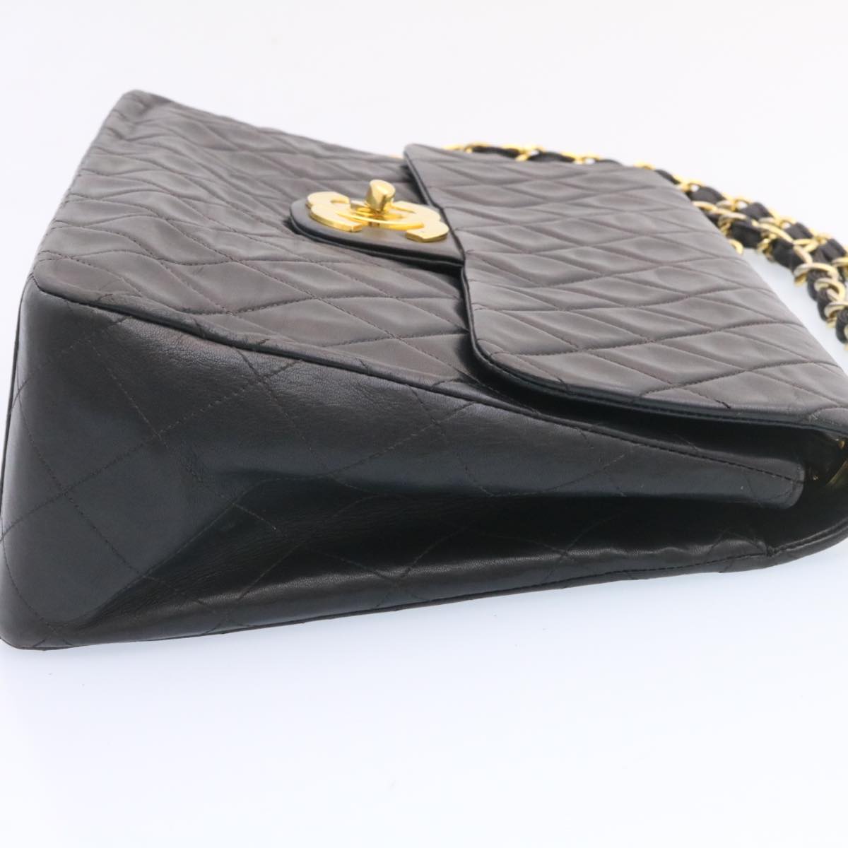 CHANEL Big Matelasse 34 Flap Chain Bag Nera Originale | Oro