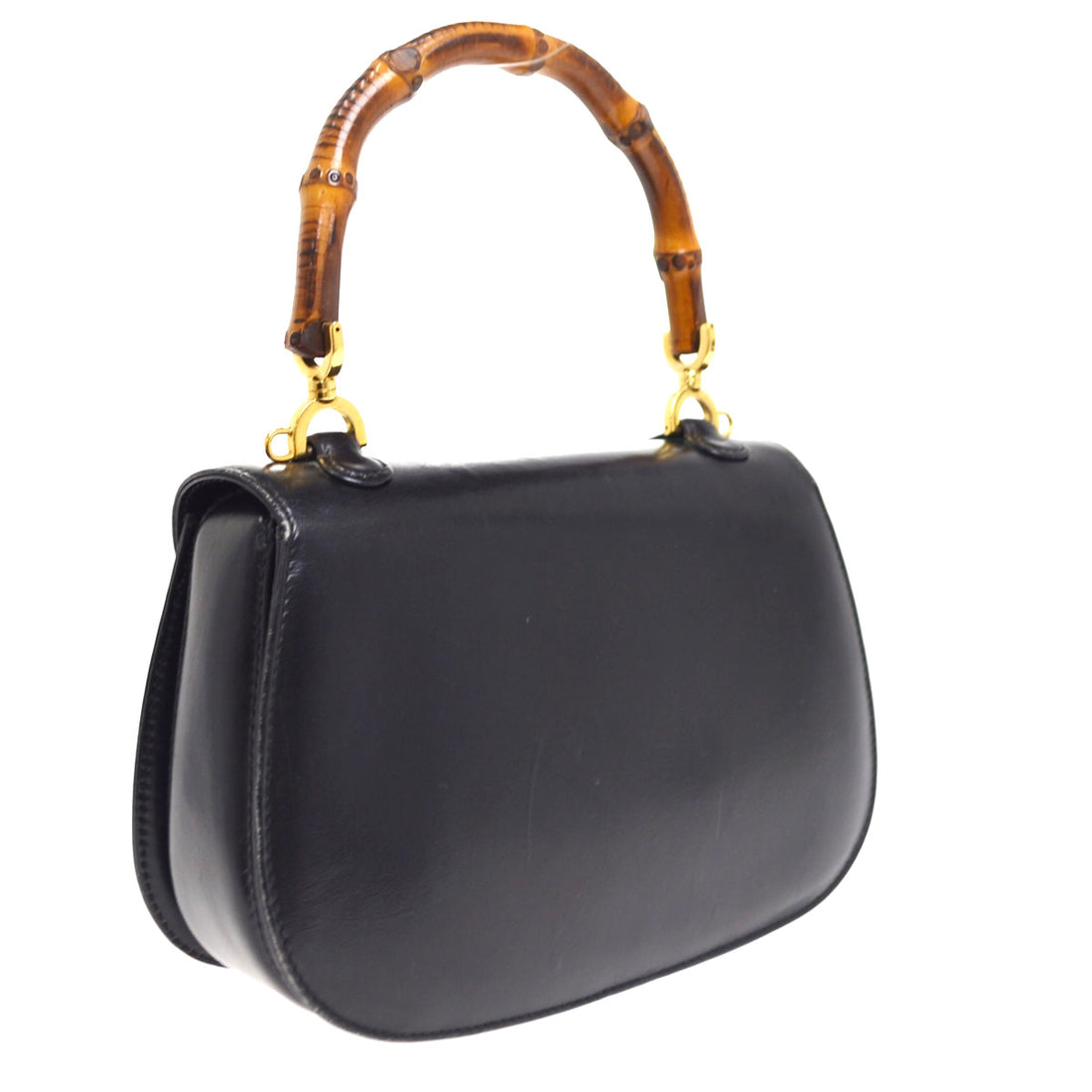 Gucci Bamboo 2way in Pelle Nera Vintage