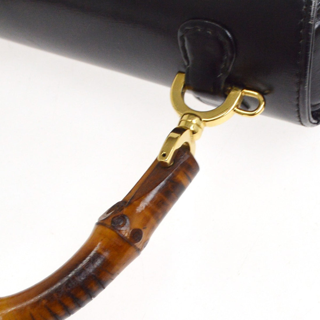 Gucci Bamboo 2way in Pelle Nera Vintage