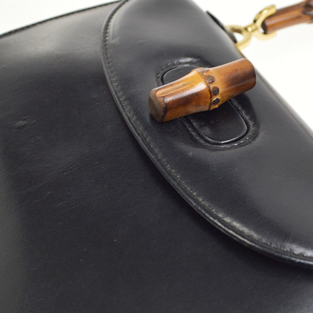Gucci Bamboo 2way in Pelle Nera Vintage