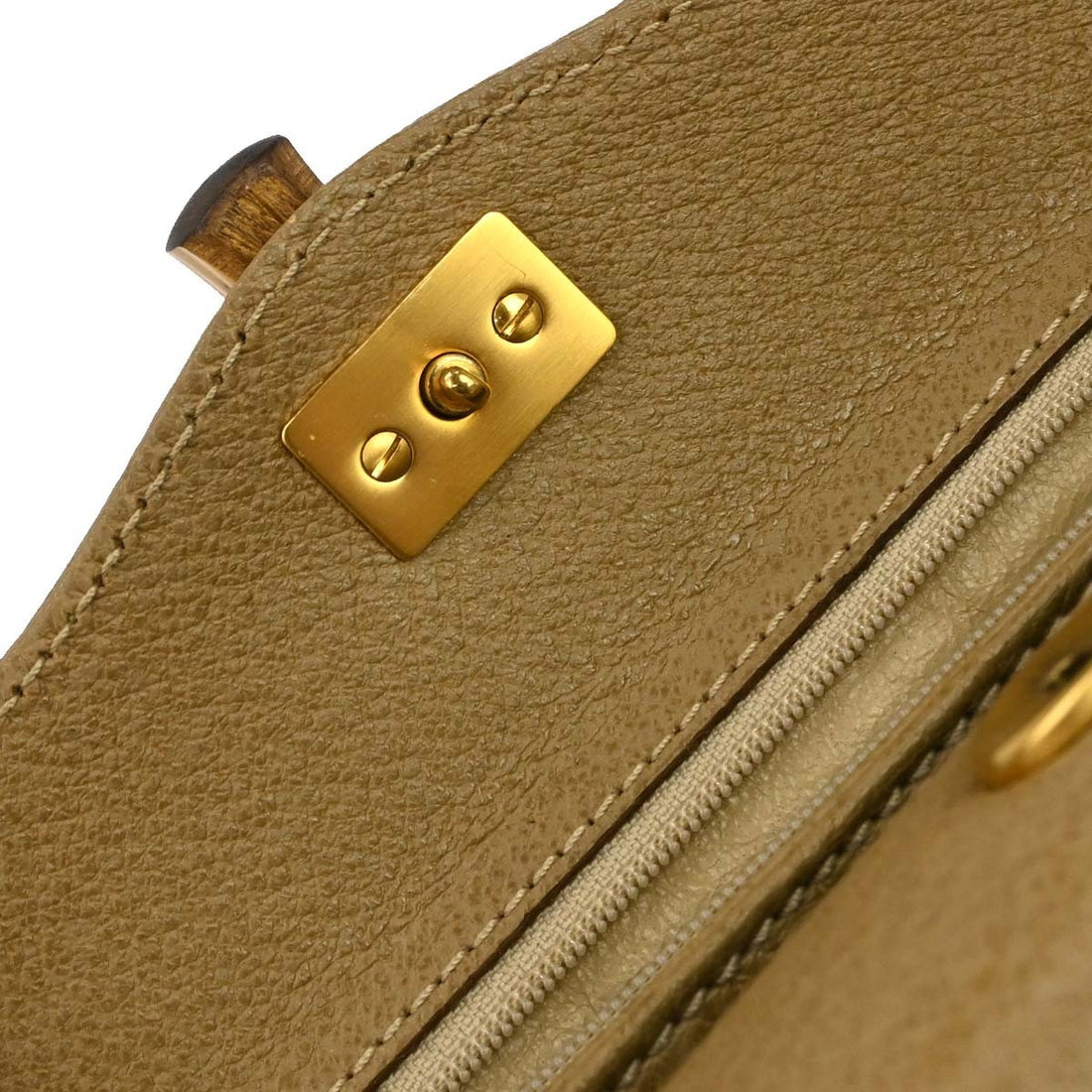 Gucci Bamboo in Pelle Beige Vintage