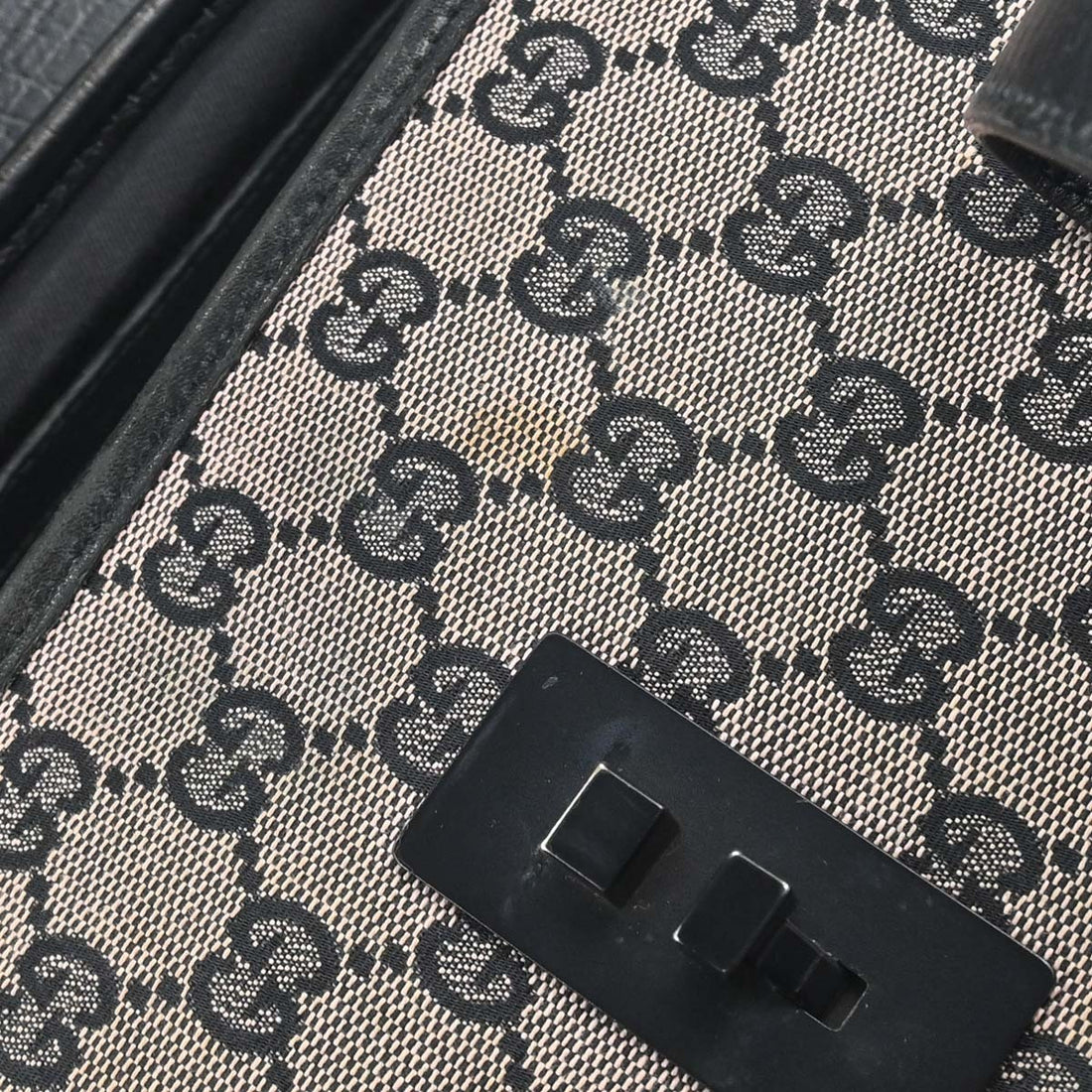 Gucci Bamboo GG in Pelle Nero Vintage