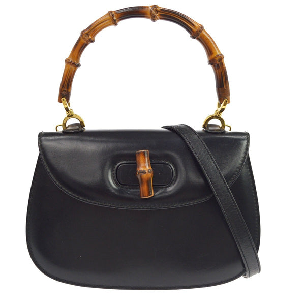 Gucci Bamboo in Pelle Nera Vintage