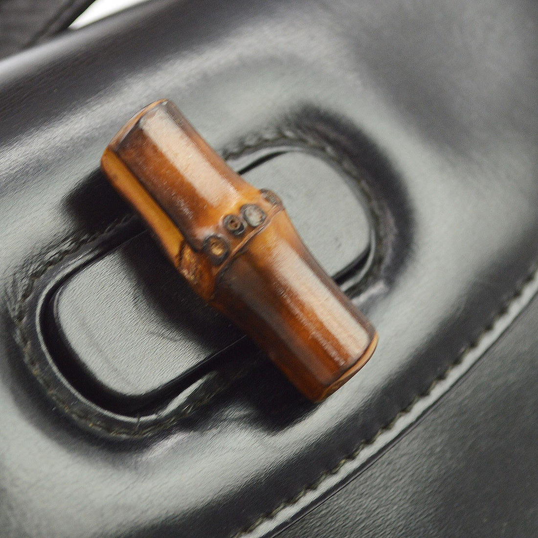 Gucci Bamboo in Pelle Nera Vintage