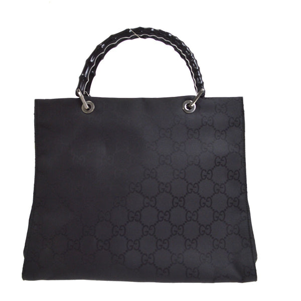 Gucci Bamboo Tote in Tela GG Nero Vintage