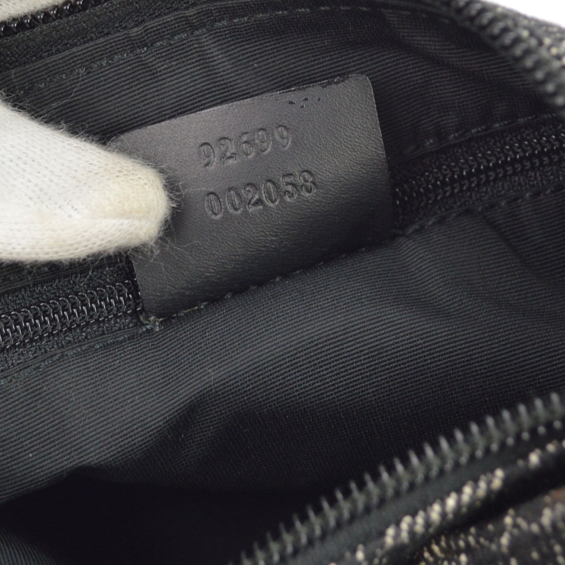 Gucci Black Denim GG Handbag Vintage