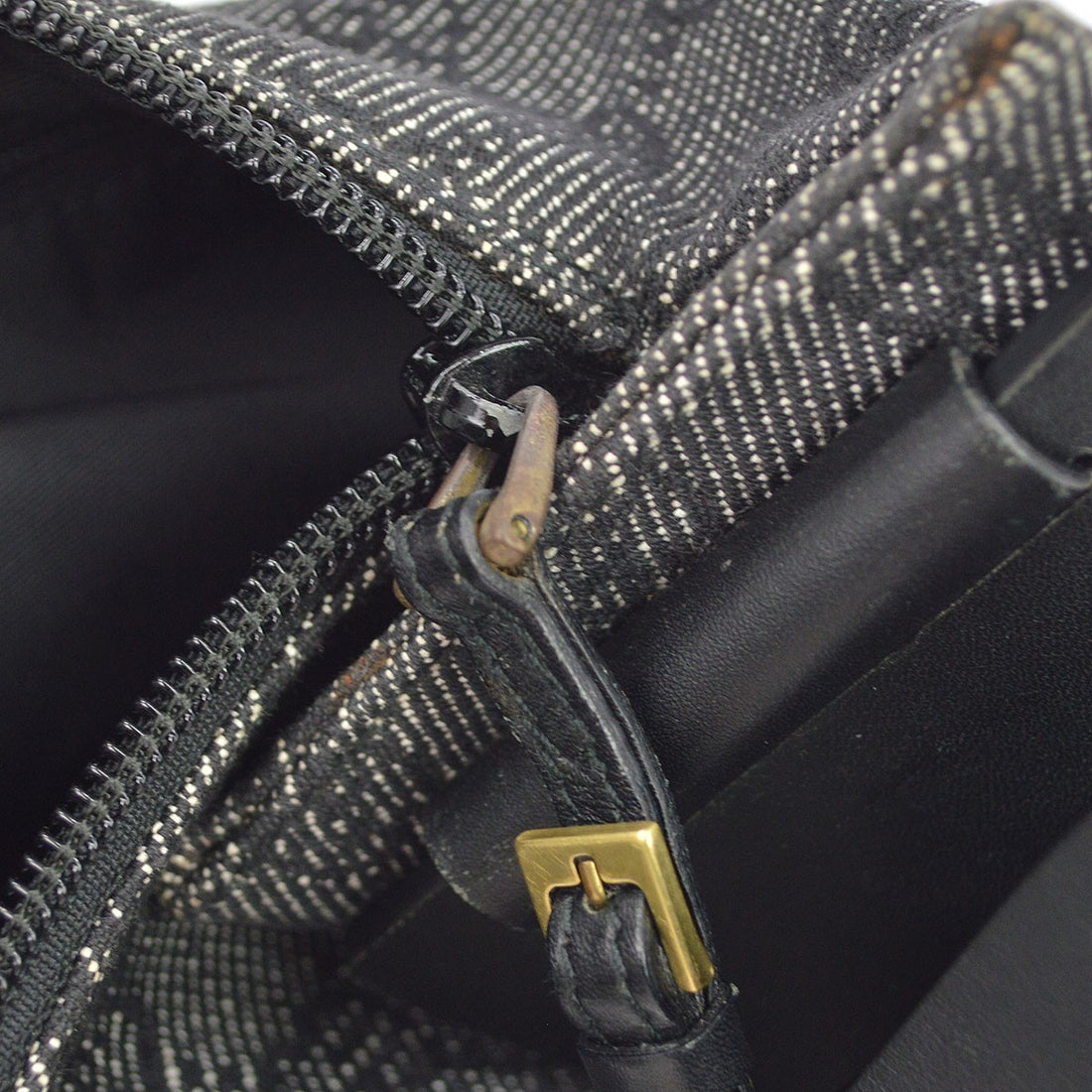 Gucci Black Denim GG Handbag Vintage