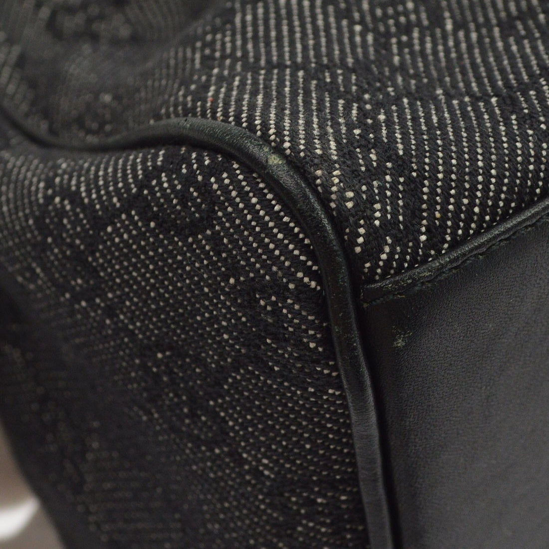 Gucci Black Denim GG Handbag Vintage