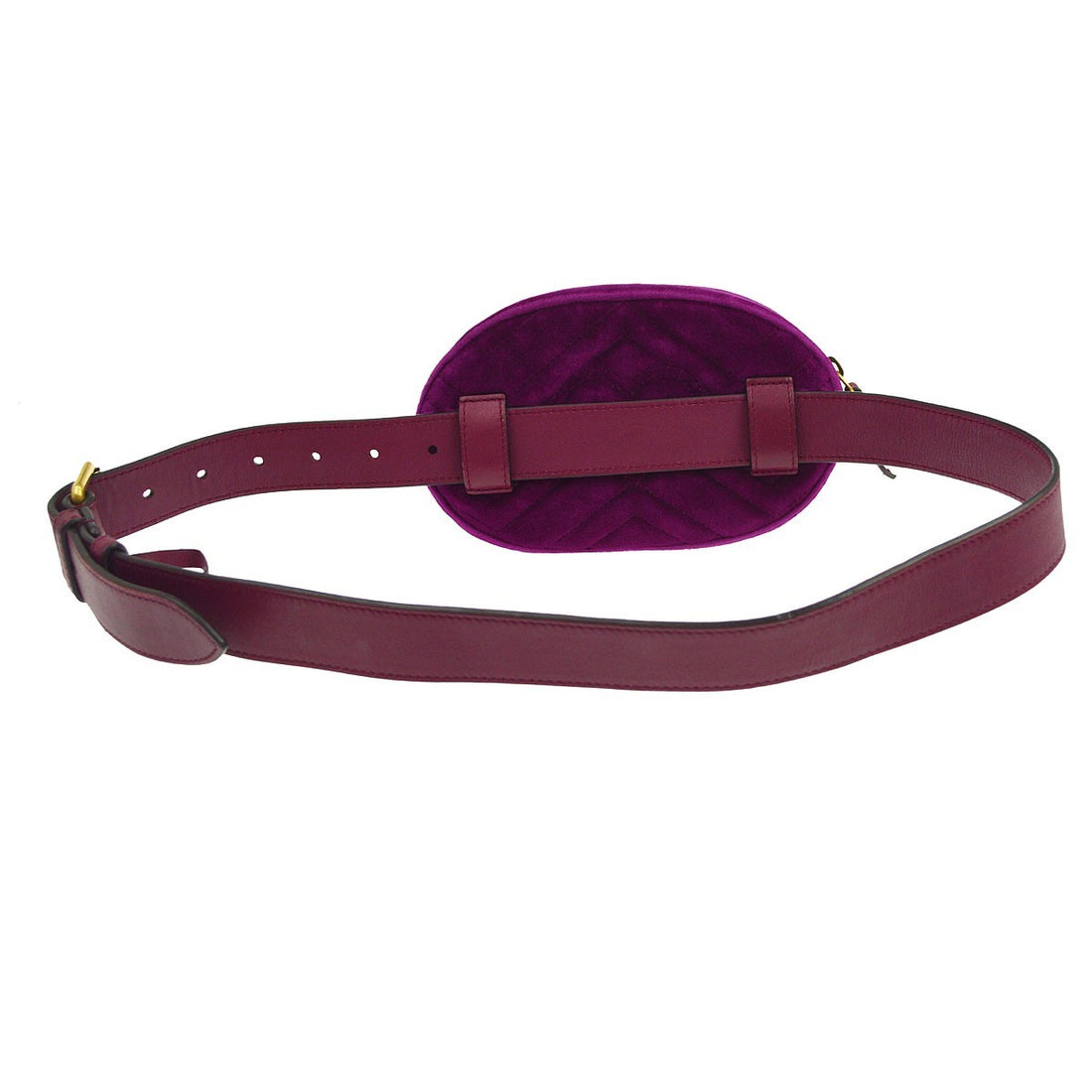 Gucci Purple Velvet GG Marmont Belt Bum Bag Vintage