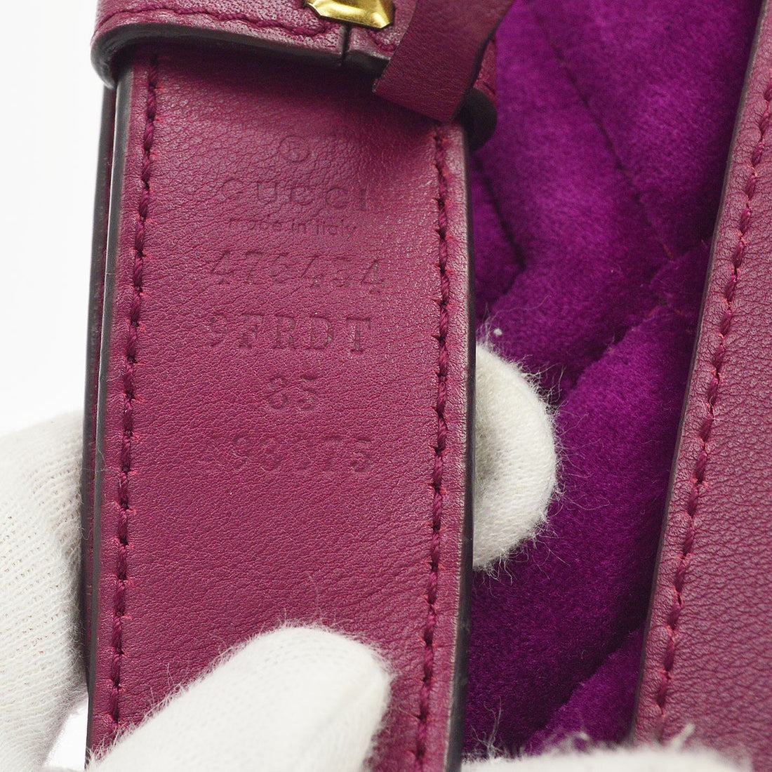 Gucci Purple Velvet GG Marmont Belt Bum Bag Vintage