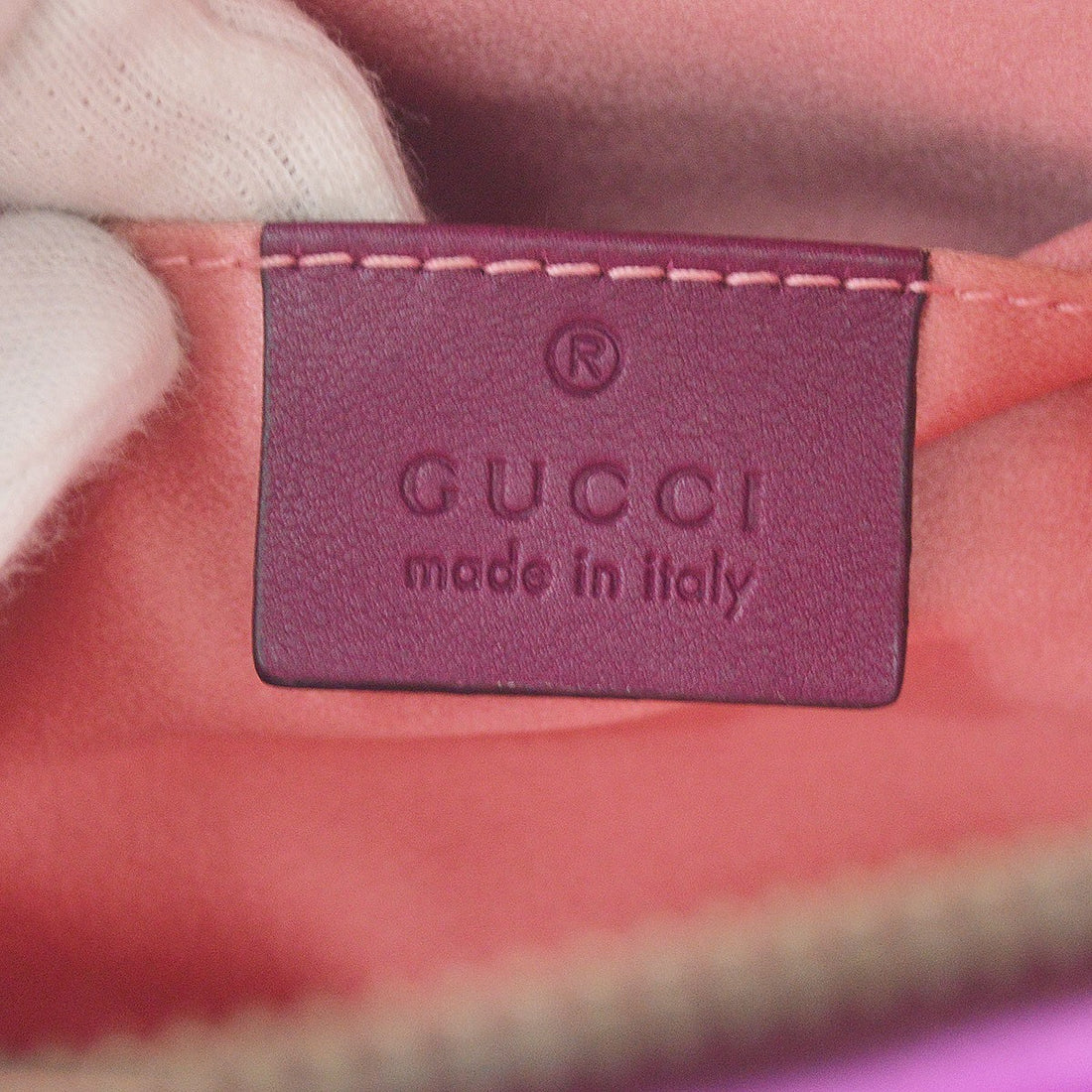 Gucci Purple Velvet GG Marmont Belt Bum Bag Vintage