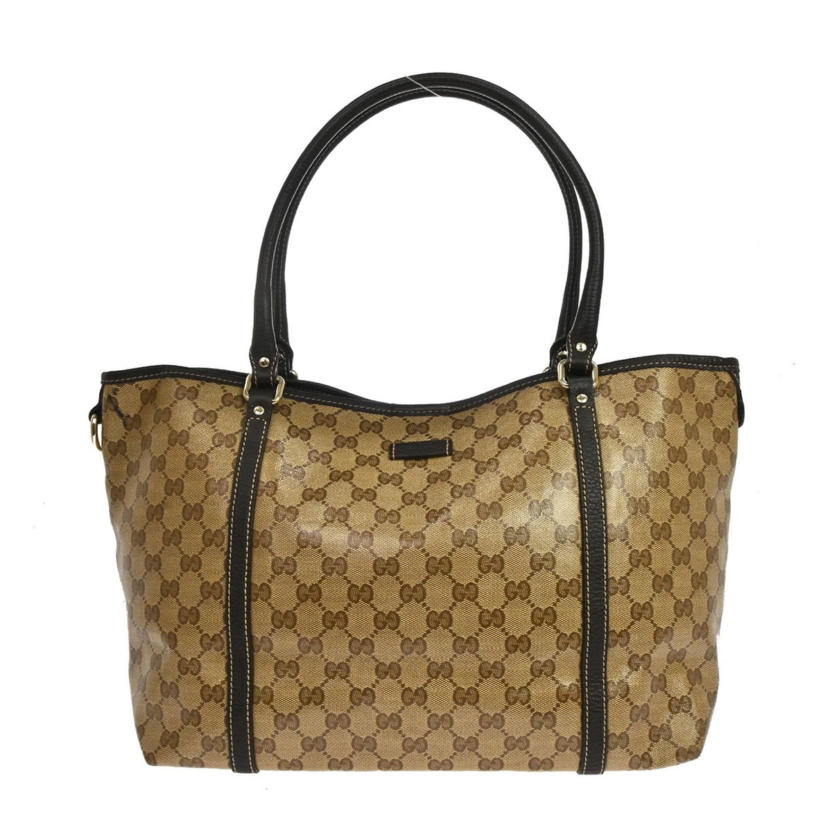 Gucci Joy Tote in Tela GG Crystal Marrone Vintage