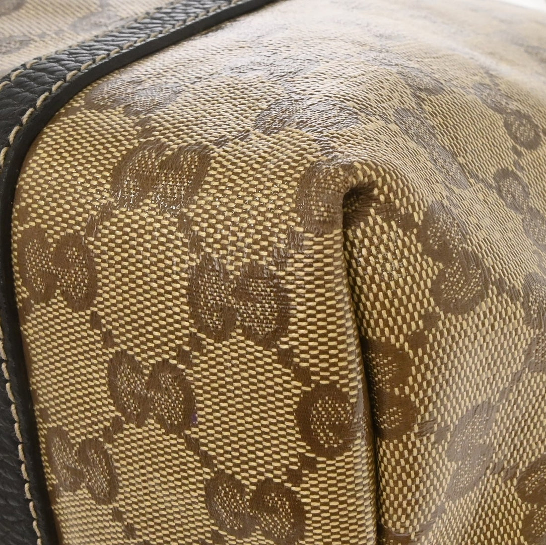 Gucci Joy Tote in Tela GG Crystal Marrone Vintage