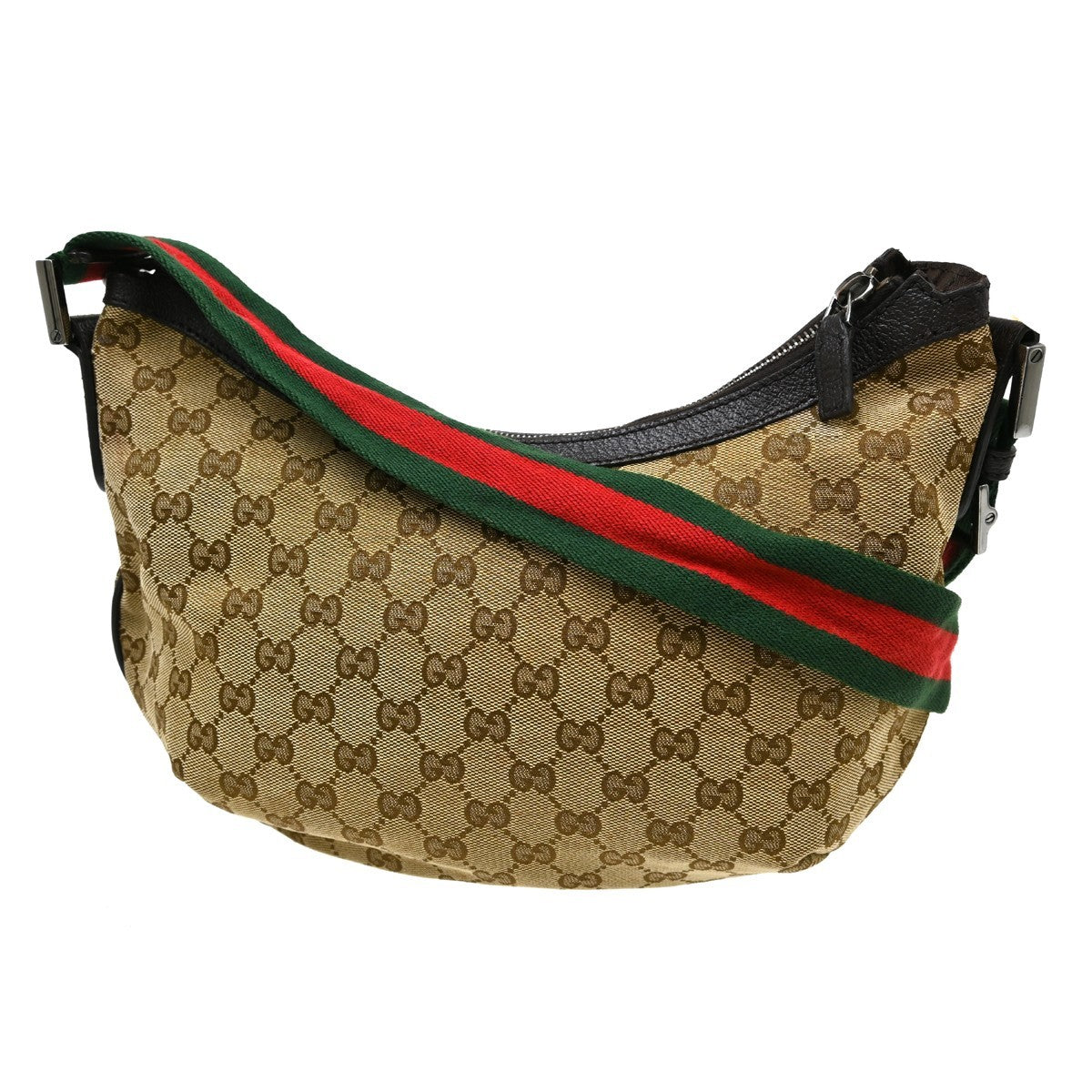 Gucci Shelly in Tela GG Marrone e Beige Vintage – foto 2
