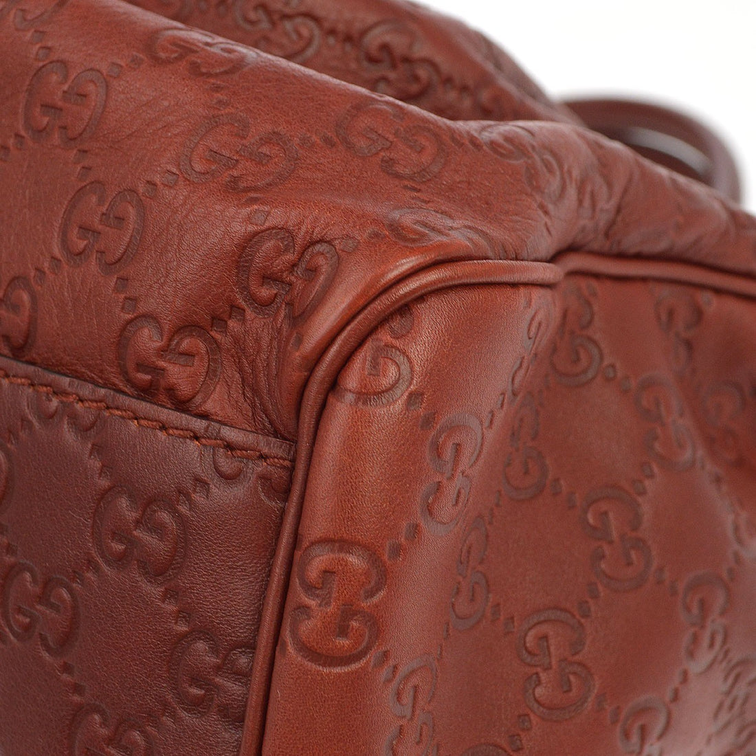 Gucci Burgundy Sukey Guccissima Tote Bag Vintage