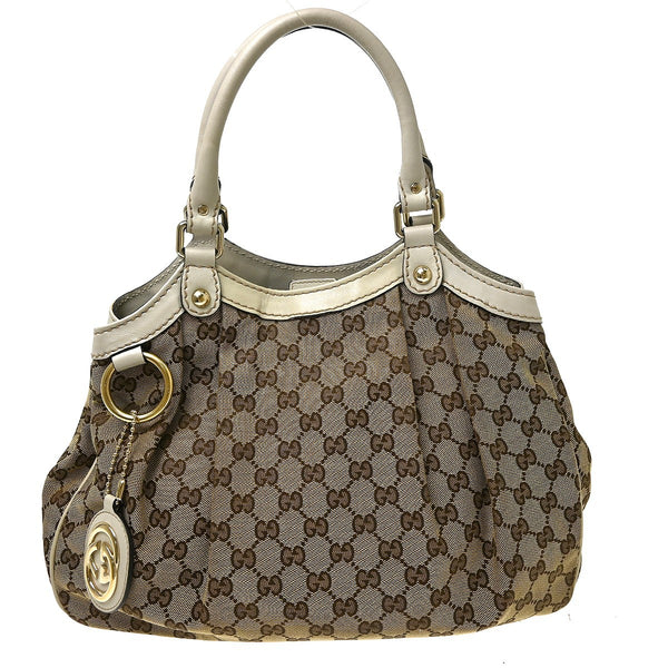 Gucci Sukey Tote in Tela GG Beige Vintage