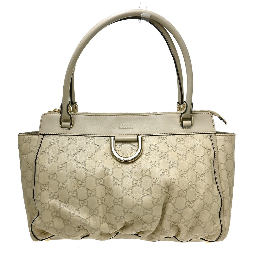 Gucci Tote Guccissima in Pelle Guccissima Bianco Panna Vintage