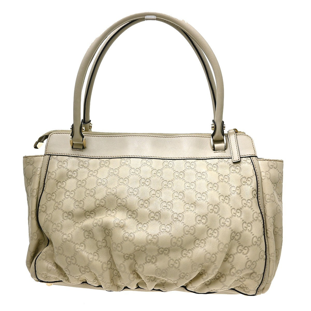 Gucci Tote Guccissima in Pelle Guccissima Bianco Panna Vintage – foto 2