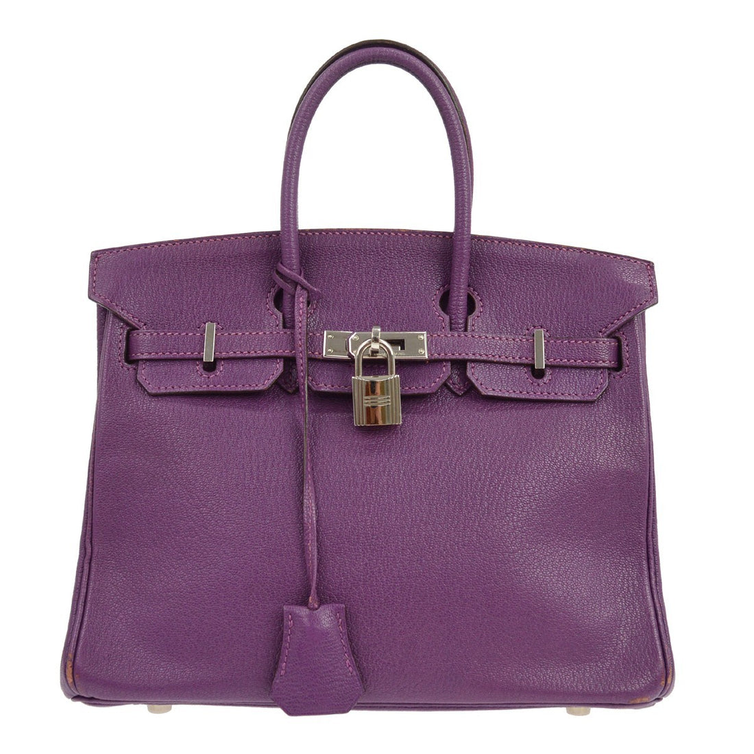Hermès Birkin 25 in Pelle Chèvre Mysore Viola Vintage