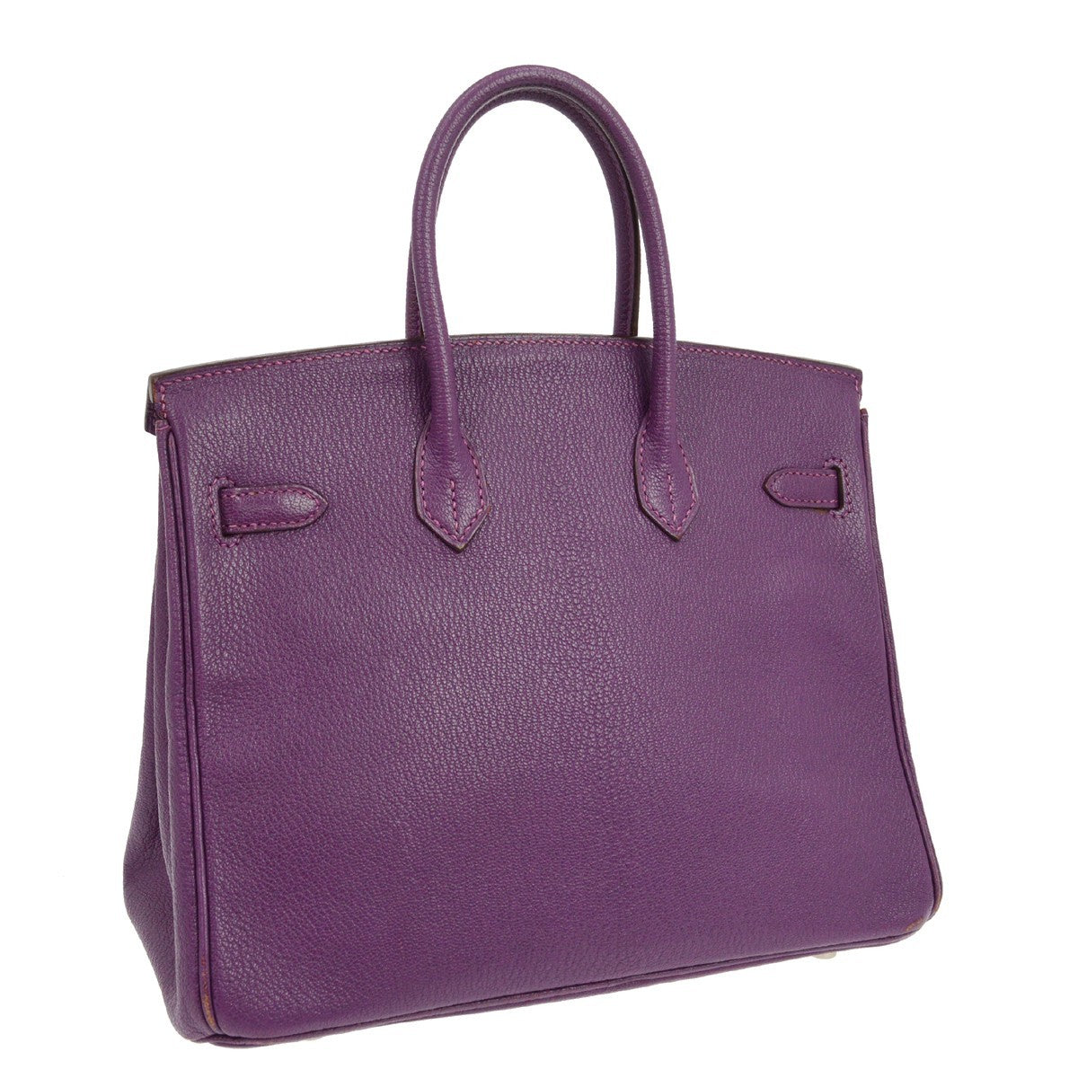 Hermès Birkin 25 in Pelle Chèvre Mysore Viola Vintage – foto 2