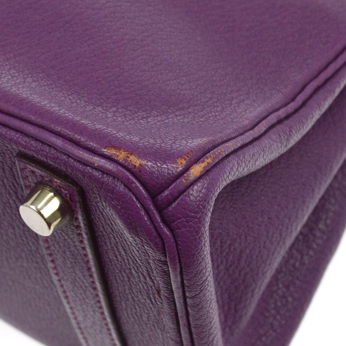 Hermès Birkin 25 in Pelle Chèvre Mysore Viola Vintage