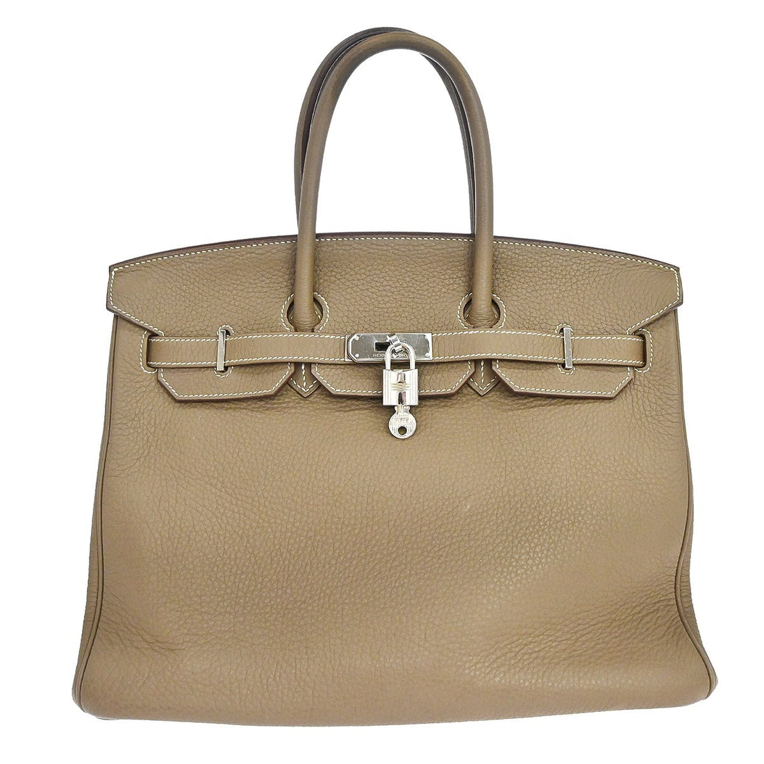 Hermès Birkin 35 in Pelle Taurillon Clemence Etoupe Vintage