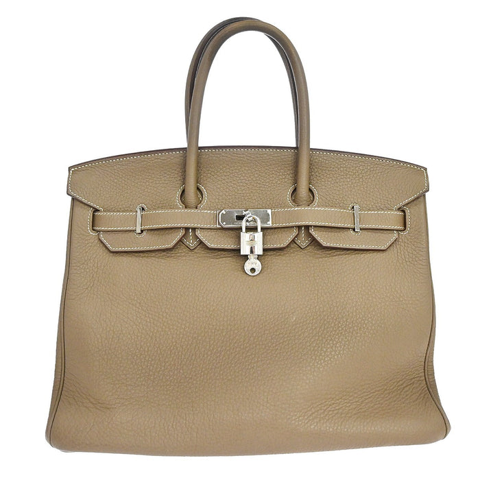 Hermès Birkin 35 in Pelle Taurillon Clemence Etoupe Vintage