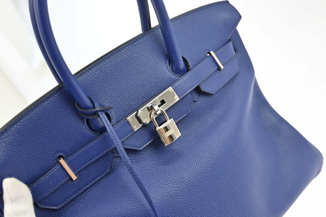Hermès Bleu Royal Togo Birkin 35 Handbag Vintage