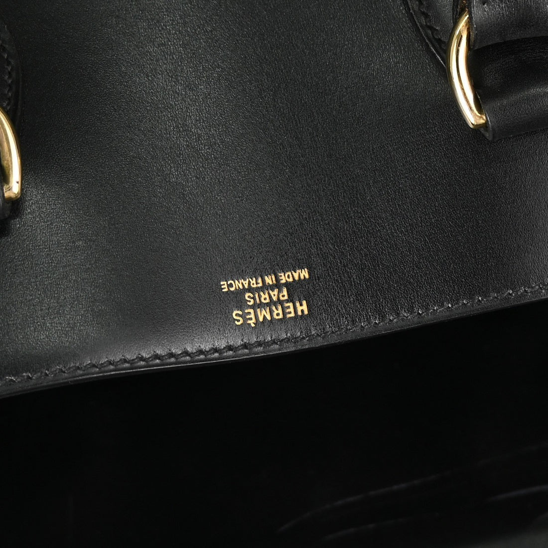 Hermès Black Box Calf Drag Voyage 48 Travel Handbag Vintage
