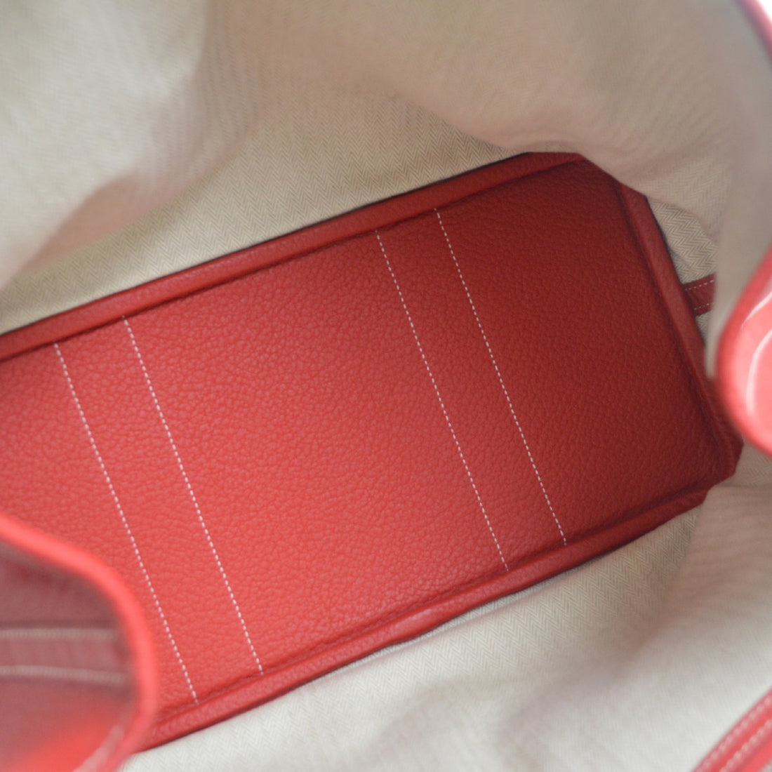 Hermès Garden Party 36 in Pelle Negonda Rouge Grenade Vintage