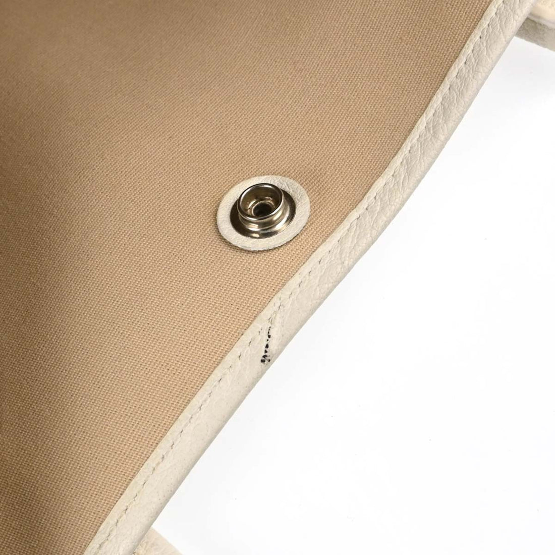 Hermès Garden Party 36 in Tela e Pelle Beige Vintage