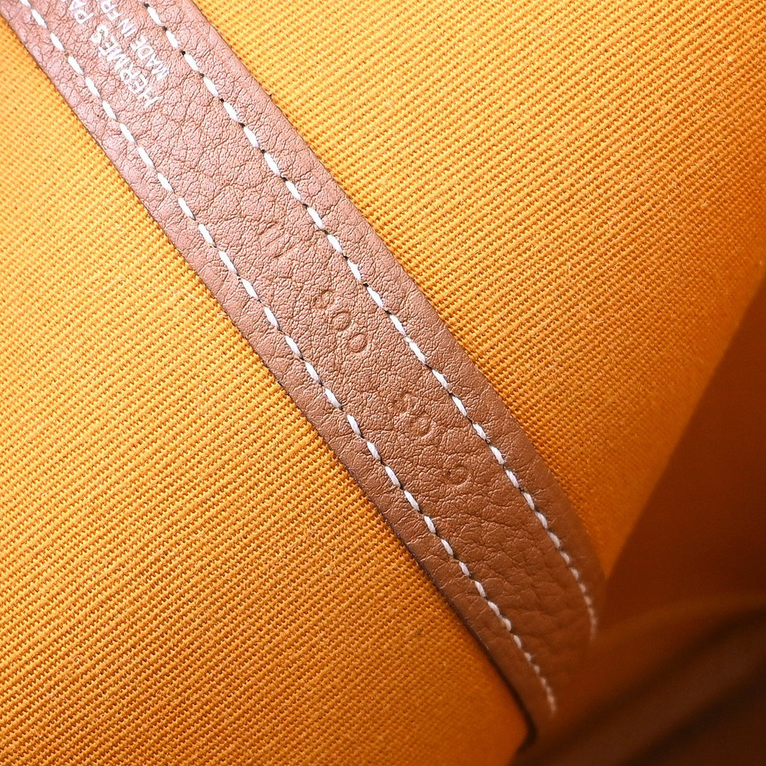 Hermès Garden Party in Tela e Pelle Giallo Zafferano Vintage
