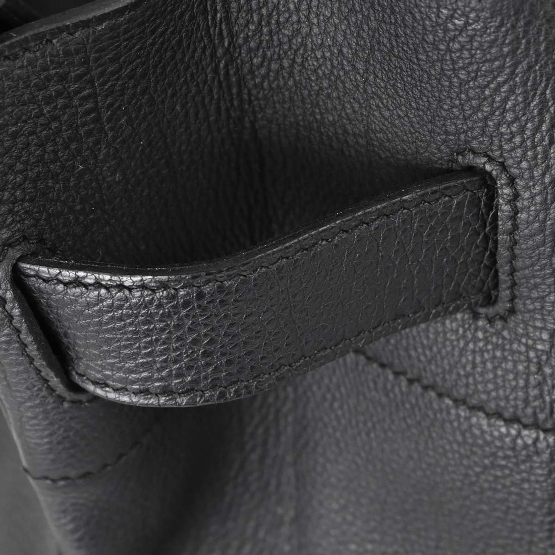 Hermès Haut à Courroies 50 in Pelle Togo Nera Vintage