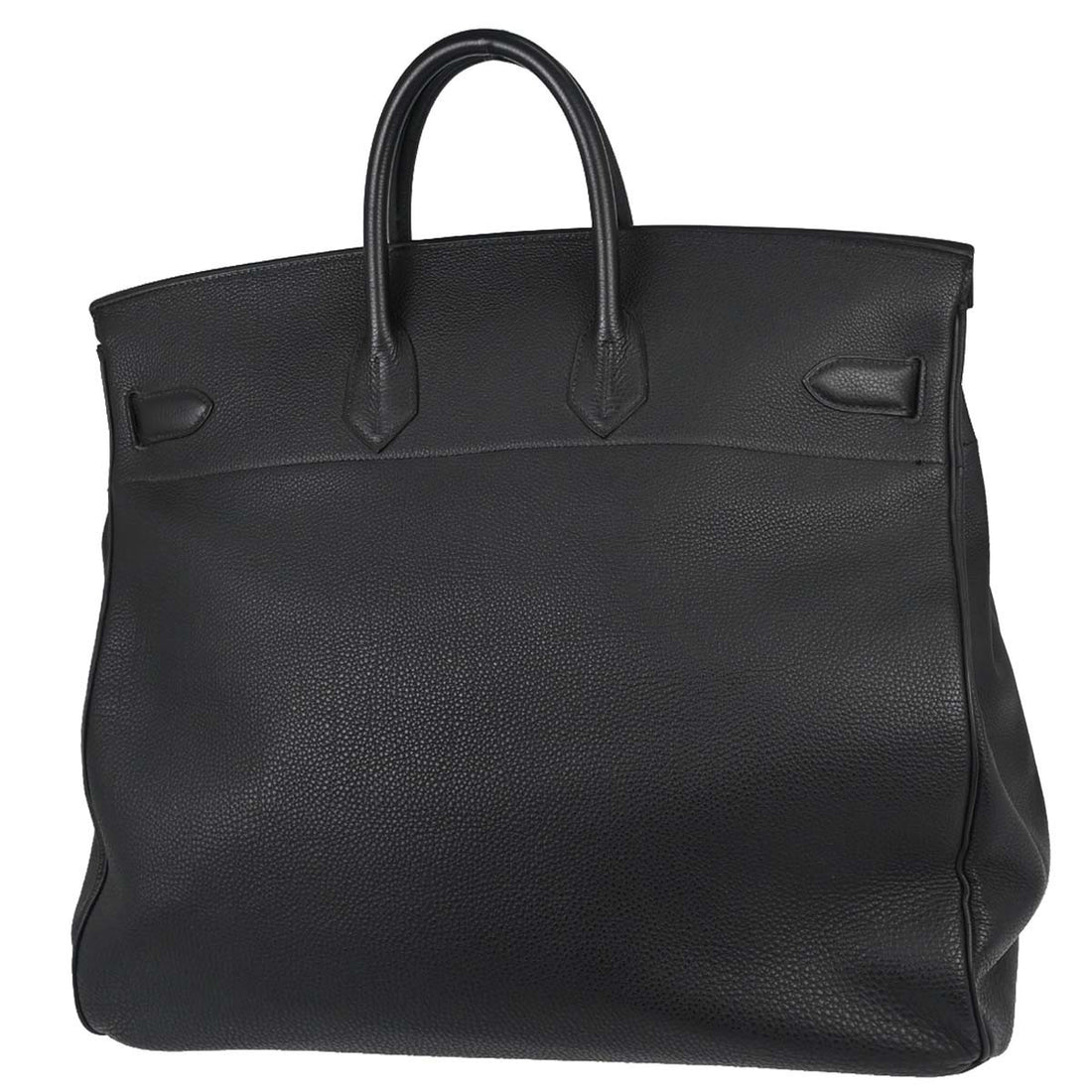 Hermès Haut à Courroies 50 in Pelle Togo Nera Vintage
