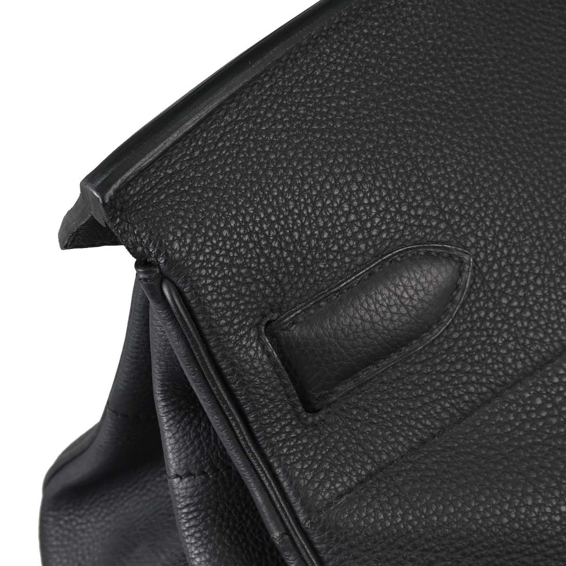 Hermès Haut à Courroies 50 in Pelle Togo Nera Vintage