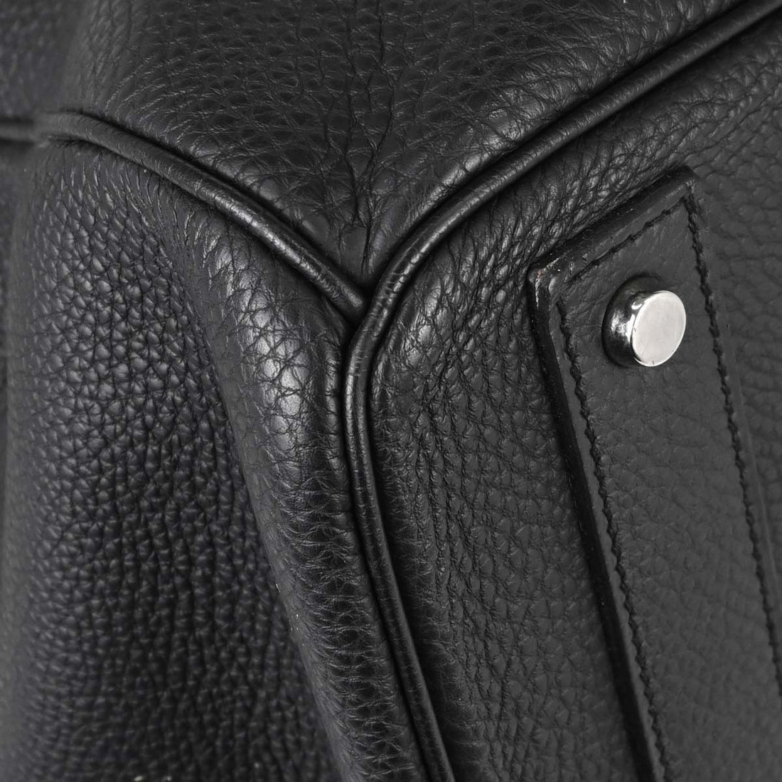 Hermès Haut à Courroies 50 in Pelle Togo Nera Vintage